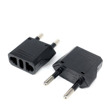 1-50pcs EU Euro KR Plug Adapter US to EU Plug Adapter Travel KR EU