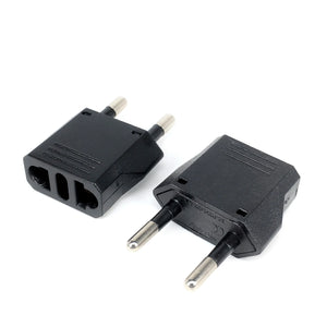 1-50pcs EU Euro KR Plug Adapter US to EU Plug Adapter Travel KR EU