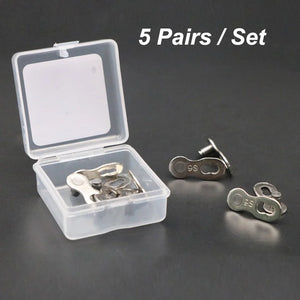 5 Pair Bicycle Chain Link Connector Joints Magic Buttons Cycling Speed