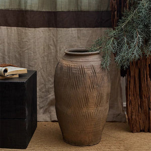 Large Floor-Standing Clay Pot