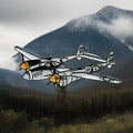 P-38 Lightning WWII Allied Warbird Fighter Plane Patch