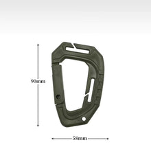 Tactical D-Ring Grimlock Carabiner Clip MOLLE Webbing Attachment Fast Latch System For Military Vest/Backpacks/Pouch/Bag/Belt