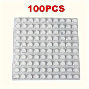 100Pcs Soft Silicone Rubber Anti Slip Bumpers Feet Pads Damper Buffer