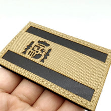 1pc Spain Flag Patch Tactical Reflective Military Tactical Morale Patches, Durable Hook and Loop Fastener