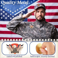 Tondiamo Veteran Pins Bulk US Patriotic Military Lapel Pin 5 Style Army Veteran Badge for Military Gift Favor