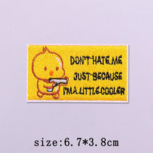 Little Yellow Duck Embroidery Patches For Clothing Hip Hop Animal Patch Iron On Patches On Clothes Fusible Patch Stickers Badges