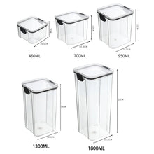 5Pcs Sealed Jars Kitchen Grain Storage Organizer Large Tank Plastic