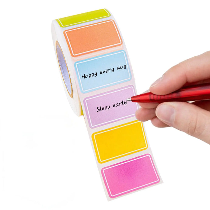 500 Waterproof Colored Labels Stickers Color-Coding Removable Labels