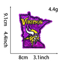 10pcs /set Mini Team Ironing Patch Rugby Football Grit Embroidered Fabric Badge Belle Clothes T-shirts Accessories DIY Decor