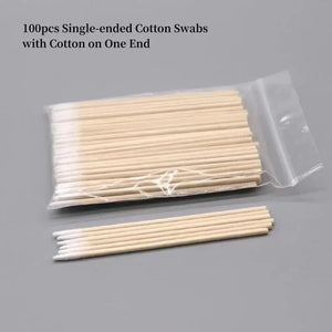 100/300/500 Nails Wooden Tip Cotton Stick Buds Disposable Ultra-Detail