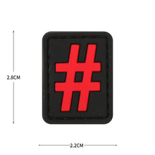 English Alphabet Letter Patches Letters Stripes Cloth Accessories Stickers Name hook loop Patches Tactical badge