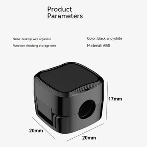 3/6PCS Magnetic Cable Clips Cable Smooth Adjustable Cord Holder Under