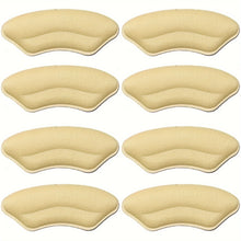 8-Pack Heel Pads for Too Big Shoes Self-Adhesive Heel Protectors Heel