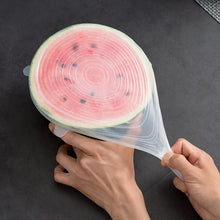 6Pcs/Set Transparent Silicone Kitchen Utensils Fresh-keeping Stretch
