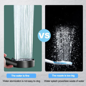 5 Modes Adjustable Rain Drenching Mode Black Bath Shower Head Head