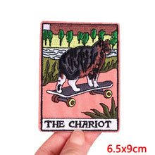 Animal Tarot Embroidery Patch Iron On Patches For Clothing Thermoadhesive Patches Cartoon Cat Patches On Clothes Sewing Stickers