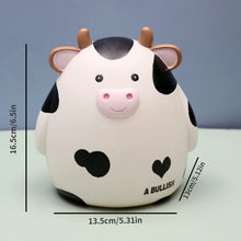 1PC Cute Cow Piggy Bank Money Plastic Coin For Attracting Money Jar
