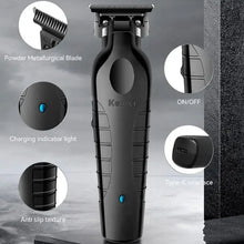 Kemei  Men's Cordless Hair Clipper USB Rechargeable Electric Hair