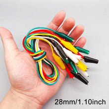 10pcs 50cm Clip Number 28/35/45mm Alligator Clips with Wires, Jumper