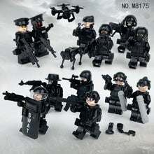 8175 SWAT cross-border wholesale children assembled small particles building block toys drone weapon accessories mechanical dog