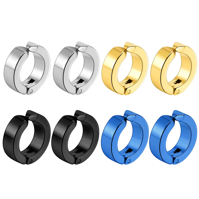 1 pair Fashion Ear Clip Non Piercing Earrings Fake Earrings for Men
