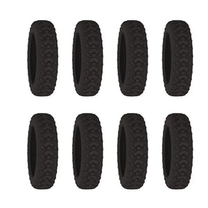 8PCS/Set Suitcase Wheels Protection Cover with Silent Sound Silicone