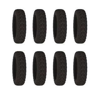 8PCS/Set Suitcase Wheels Protection Cover with Silent Sound Silicone