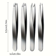 4pcs Professional Tweezers Set Perfect For Eyebrow Hair Removal
