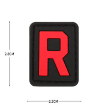 English Alphabet Letter Patches Letters Stripes Cloth Accessories Stickers Name hook loop Patches Tactical badge