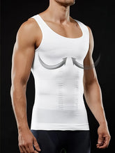 2/1Men's Compression Body Shaper Tank Top, Slimming Vest