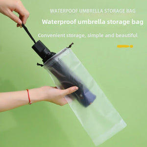 10pcs Beam Mouth Waterproof Umbrella Storage Bag Plastic Bag