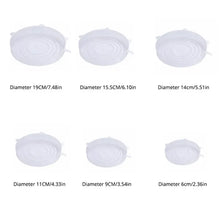 6Pcs/Set Transparent Silicone Kitchen Utensils Fresh-keeping Stretch