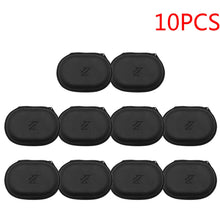 1-20PCS KZ Earphones Oval Storage Bag Wired Headphones PU Zipper