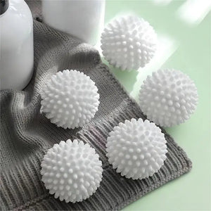 4/6pcs TPR Anti Winding Laundry Ball Circular Pure White Magic