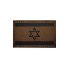 Israeli National Flag Reflective Patches Embroideried Military Uniform Armband Tactical Morale Embroidery Badge Israel Patches