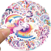 50PCS Graffiti Cute Unicorn Cartoon Stickers DIY Car Bike Travel
