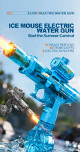 Simulated Firing and Recoil Electric Water Gun Toys Children Automatic Sensor Lights Water Pistol Summer Outdoor Beach Kids Toy