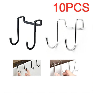 304 Stainless Steel Hook Free Punching Double S-Shape Hook Kitchen