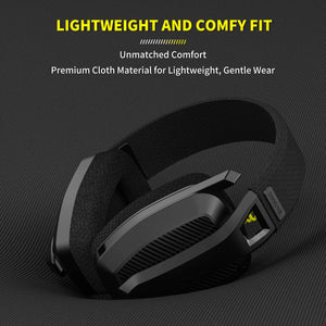 BINNUNE BW06 2.4GHz Wireless Gaming Headset with Mic for PS5 PS4 PC