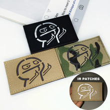 1pc Tactical Patches IR Infrared Reflective Morale Patches on Backpack Vest Clothing Outdoor Badges Hook&Loop