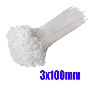 10-1000 pcs plastic clamping collar rilsan Cable ties clamp greenhouse