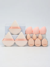 12-Piece All-Purpose Makeup Sponge Set, Made of 3 Loose Powder Puffs,