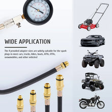 8PCS Professional Petrol Engine Compression Tester Kit 0-300 PSI Fuel
