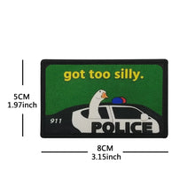 Funny Animal Morale Patches - Hook & Loop Embroidered Tactical Badges with Humorous Text for Backpacks & Vests