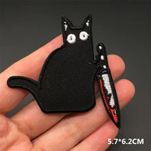 Punk Embroidered Patches for Clothing Iron on Patches Appliques Diy Anime Clothes Thermoadhesive Stickers