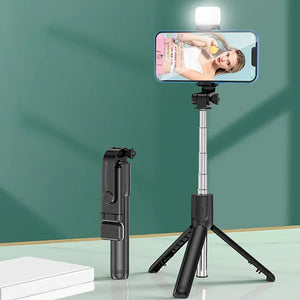 Bluetooth Remote Extendable Phone Tripod Wireless Selfie Stick Tripod