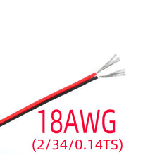 2 Pin Electrical Wire Tinned Copper 18/20/22/24/26 AWG insulated PVC