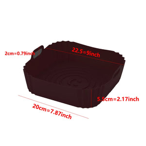 22cm Reusable Airfryer Pan Liner Accessories Silicone Air Fryers Oven