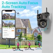 4K 8MP HD Wifi PTZ Camera Outdoor 6MP Dual Lens Dual Screen AI Auto