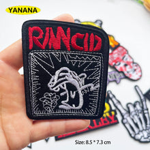 Punk Rock BAND Roll Patches Iron On Patch Sewing On Embroidered Applique Clothes Garment Apparel Accessories clothing DIY